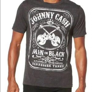 🆕Johnny Cash The Men In Black Graphic T-Shirt L🆕